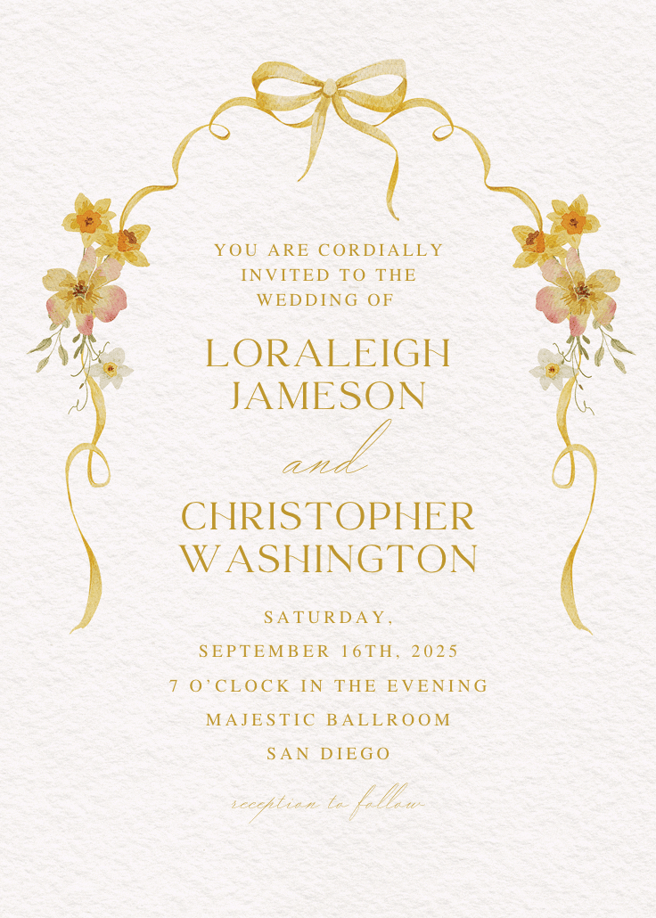 Frame of love - wedding invitation