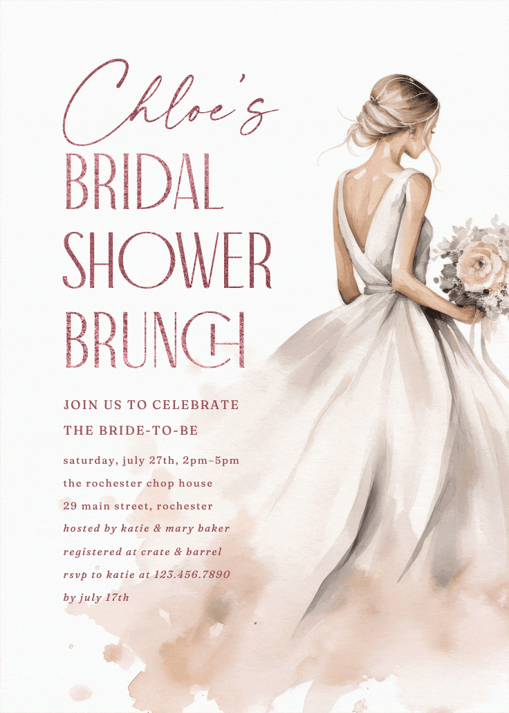Nearly mrs - bridal shower invitation