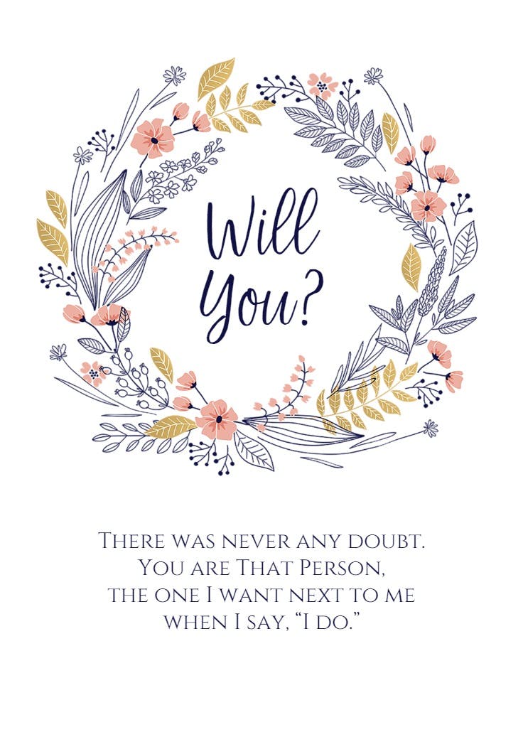 Beautiful friendship - bridesmaid card