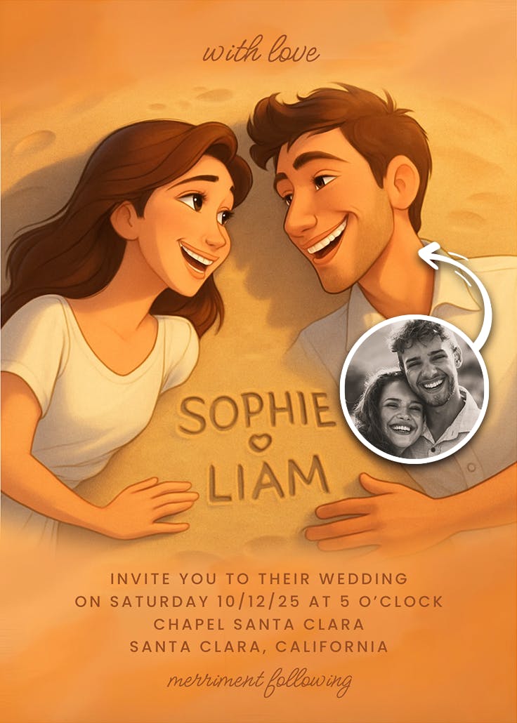 Mark the moment - wedding invitation