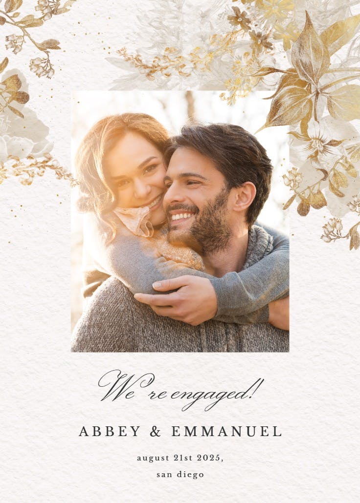 So in love - engagement announcement