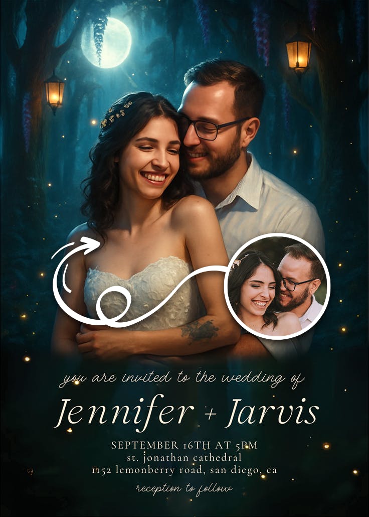 When stars align - wedding invitation